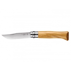 Nóż 8 INOX ręk.z drewna oliwkowego OPINEL 002020