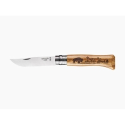 Nóż 8 VRI Opinel Animalia Bizon 08 002629-14178