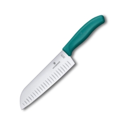 Nóż kuchenny Santoku 6.8524.17C1B zielony