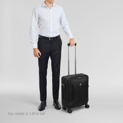 Walizka kabinowa poszerzana czarna 653657 WT 7.0-18296