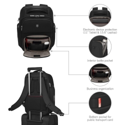 Plecak na laptop biznesowy niebieski 653645 WT 7.0-18337