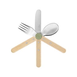 Zestaw sztućców dla dzieci Opinel 003258 zielony-18474