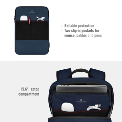 Plecak miejski biznesowy 653544 City granatowy-18644