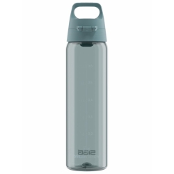Zbliżenie na namalowaną podziałkę ml na niebieskiej butelce Sigg 0,75L 6208.00